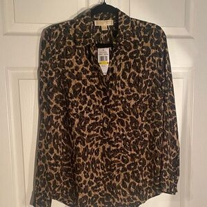 Michael Kors Animal Print Blouse